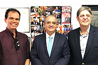 Em reunião na ALEPE, Alexandre Andrade Lima, Presidente da AFCPE, Deputado Aluisio Lessa e Renato Cunha, Presidente do SINDAÇÚCAR/PE, dia 22/maio/2018