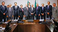 Renato Cunha, Presidente do SINDAÇÚCAR/PE, participando de reunião da FIEPE e CNI com o Presidente da República Michel Temer, no Palácio do Planalto em Brasília, dia 19/julho/2016